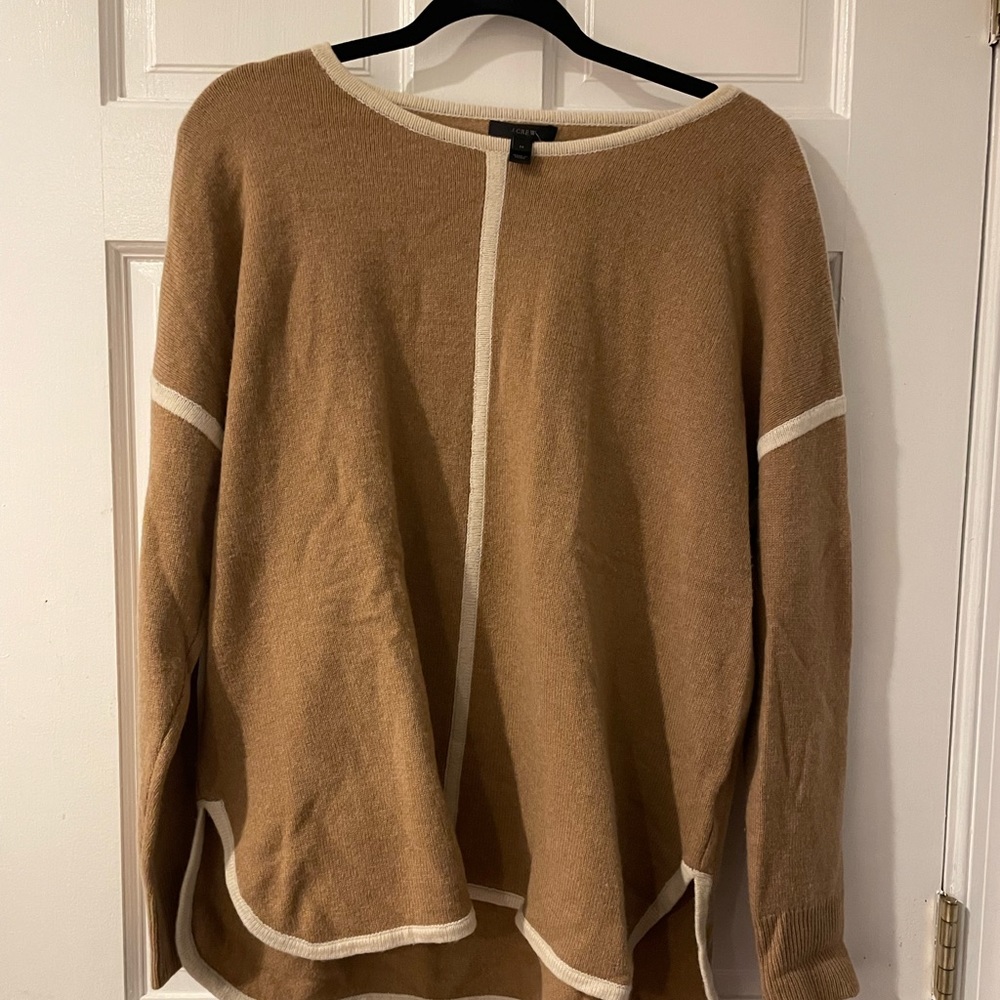 J.CREW Lambswool Tipped Tunic Sweater